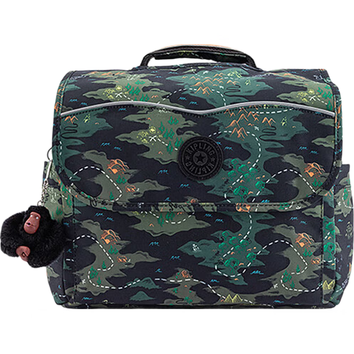 Kaplin Practical Monkey Backpack CODIE S Dark Green Treasure Hunt Print Birthday Gift