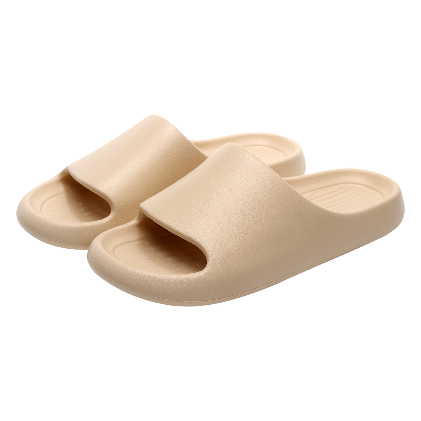 Bigga Plus Men's Extra Large Size Indoor Home Bathroom Shower Non-Slip EVA Oversized Summer Slippers Khaki 48-49