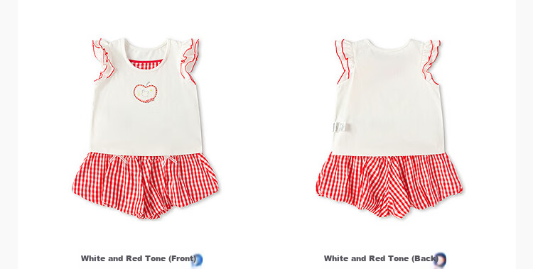 Balabala Girls' Short Sleeve Set Children's Baby Two-Piece 2026 New Summer Delicate Ruffle T-Shirt and Pants Sweet Style 34