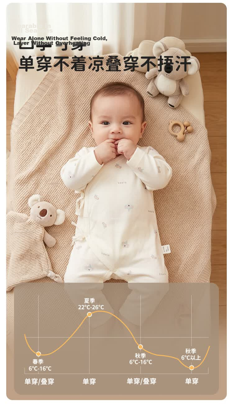 October Famous Newborn Baby Clothes Baby Butterfly Romper Four Seasons Wearable Pure Cotton Jumpsuit Crawling Suit Pink Dolphin 52cm 5