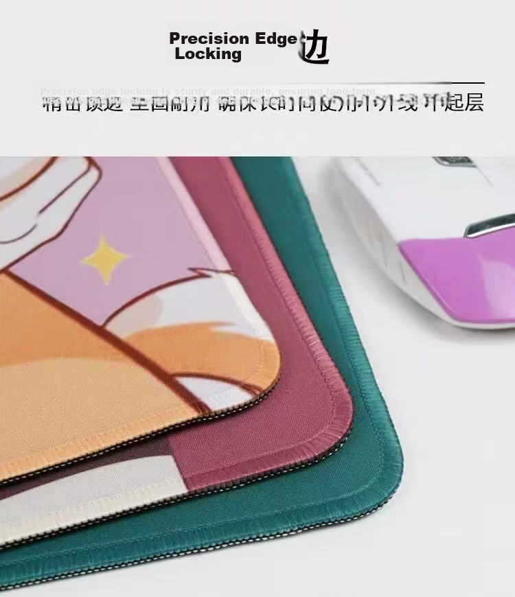 Juyingfeng Large Mouse Pad Cute Healing Clear Cartoon Office Dorm Bedroom Laptop Mouse Keyboard Pad Lock Edge Desk Mat 800x300x2mm Yun Xiaoduo 5