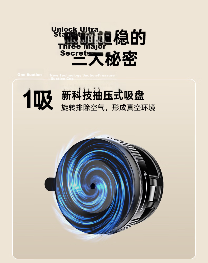 Philips Magnetic Phone Holder Vacuum Suction Desktop Shooting Stand 360° Rotatable Foldable Portable Stand 2026 New Model Compatible with Apple MagSafe Selfie Tool 2326 10