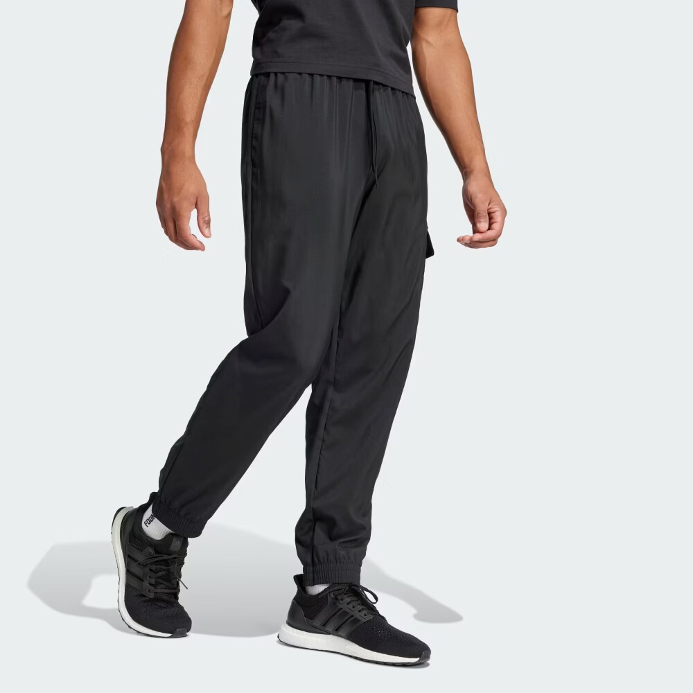 Adidas Black Sports Fashion Trendy Men's Casual Pants JF3538, Black, XL 4