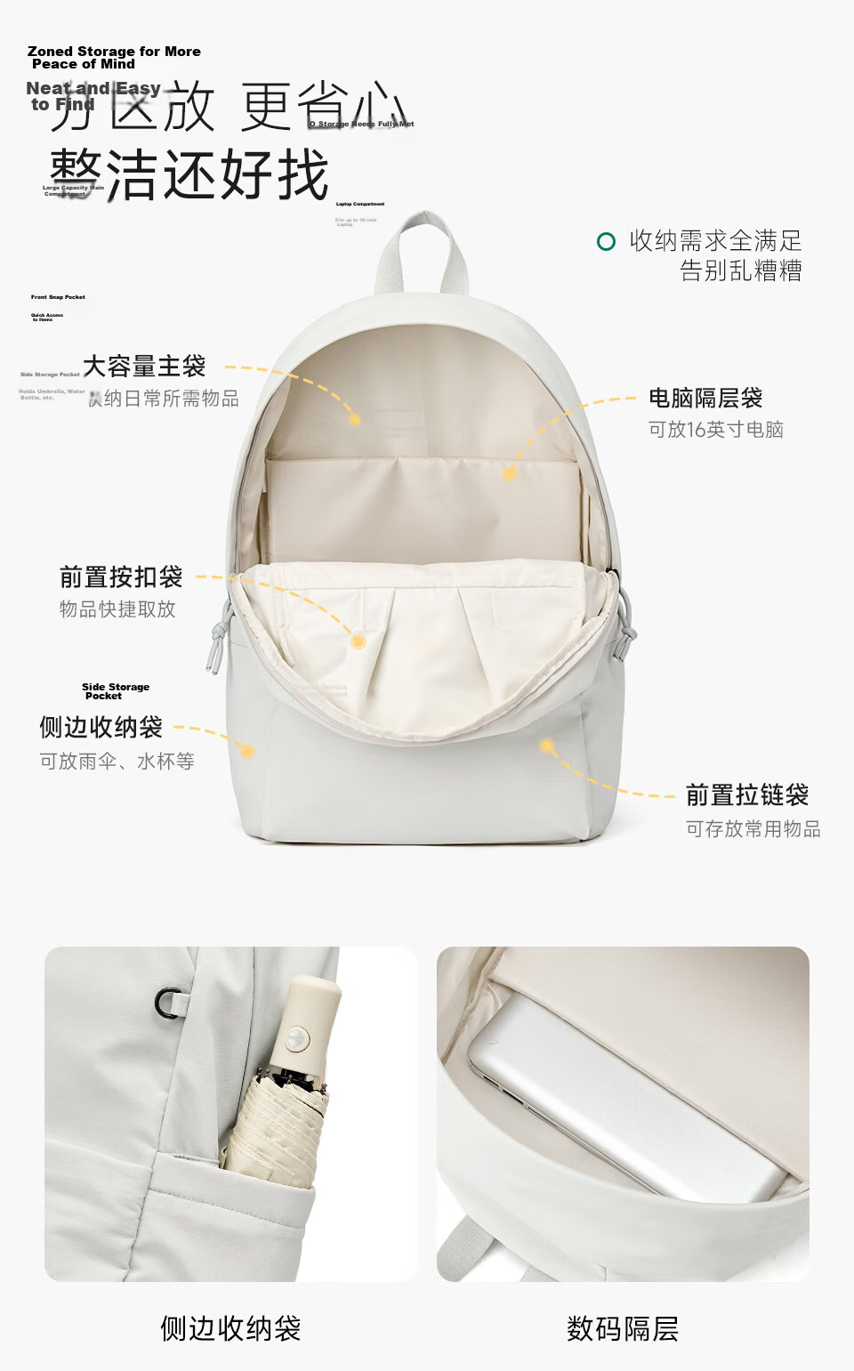 Hotwind Backpack School Bag Lightweight Travel Business Casual Luxury Laptop Bag for High School and College Students 8