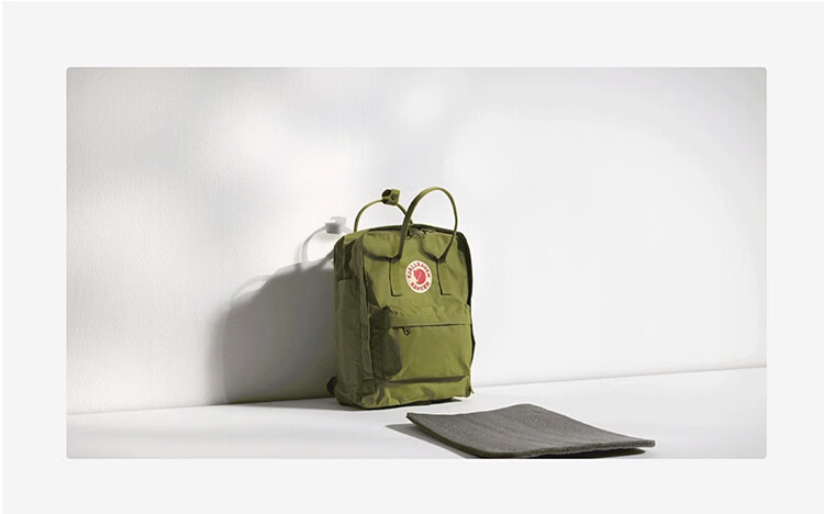 FJALLRAVEN Kanken Backpack Women 2026 New Large Capacity School Bag 23510-620 Green 16L 6