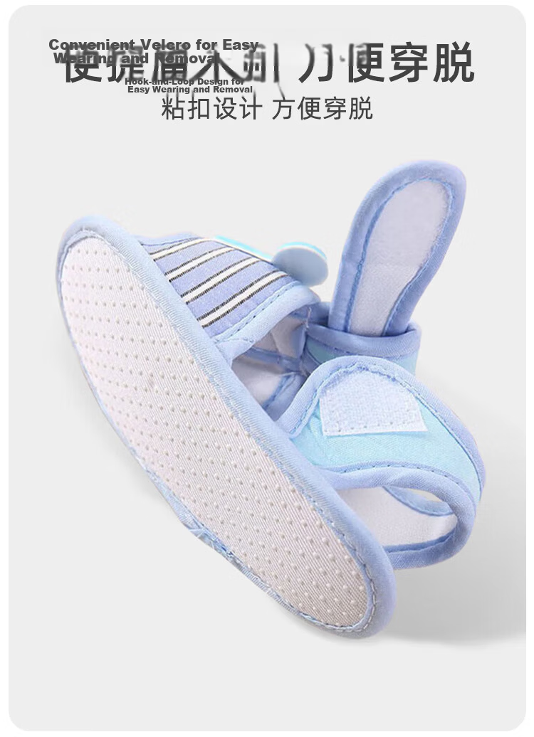 9i9 Baby Toddler Walking Shoes Summer Soft Sole Non-Slip Closed-Toe Sandals 0-1 Year Old Infant Pre-Walking Shoes Indoor Cartoon Bear Blue Size 12 9