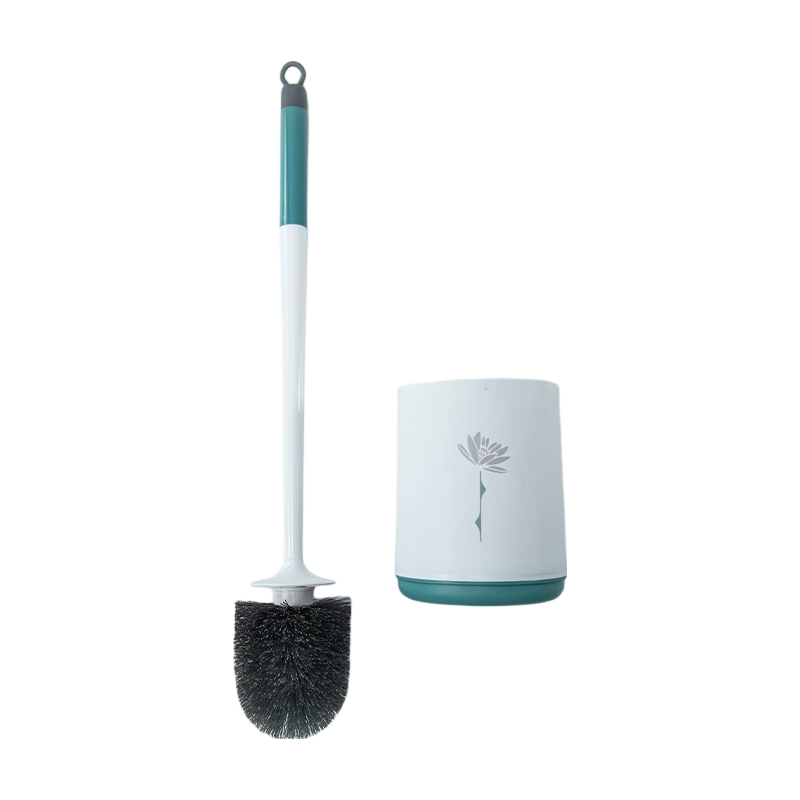 FOOJO Wall-Mounted Toilet Brush, High-Quality Bathroom Brush, No Dead Angle Standing Toilet Brush, Bathroom Toilet Cleaning Brush