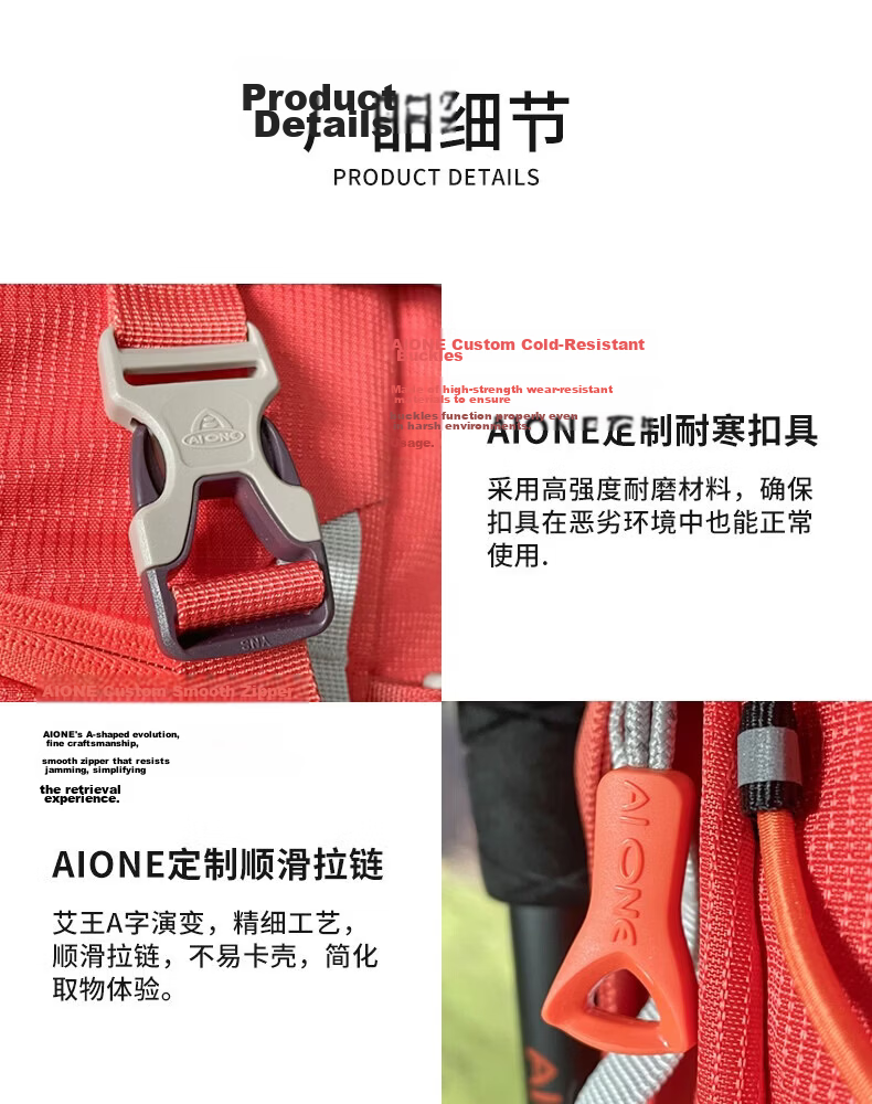 AiWang Women's Oxford Cloth Hiking Backpack Men's Outdoor Suspension Load Heavy Duty Large Capacity Travel 45+5L Gray 6