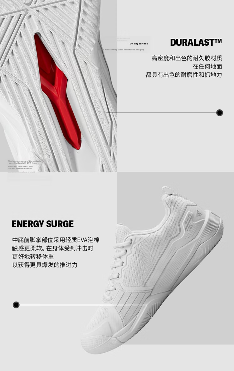 Wilson Rush Pro 4.5 Men's Stable Series Professional Durable Comfortable Sports Tennis Shoes 4