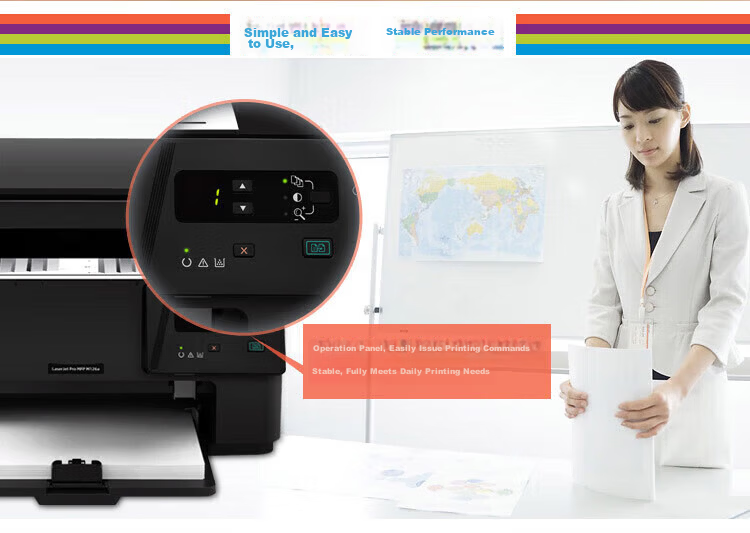 HP M126a Monochrome Laser Printer 3-in-1 USB Flatbed Instant Copy 20 Pages/Minute Home Printing and Scanning with Control Panel 3