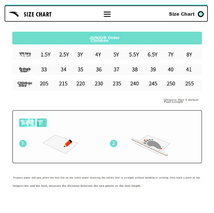 Anta Kids Sports Shoes 2026 Summer Girls Big Kids Lightweight Breathable Mesh Running Shoes A22615557 43