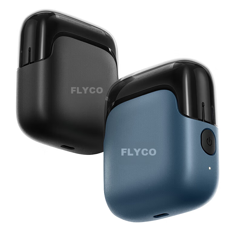 FLYCO Men's Electric Rotary Shaver 3-Blade Fully Washable Portable Birthday Gift for Boyfriend Husband Father FS685 Skyline Black 2
