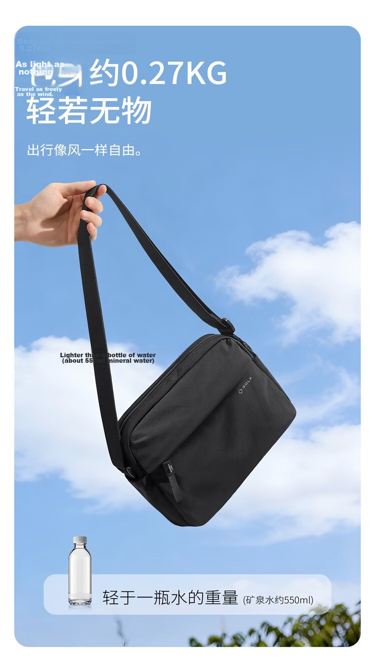 GOLF Casual Crossbody Bag Unisex Lightweight Outdoor Sports Cycling Shoulder Bag Commuter iPad Tablet Small Square Bag 8
