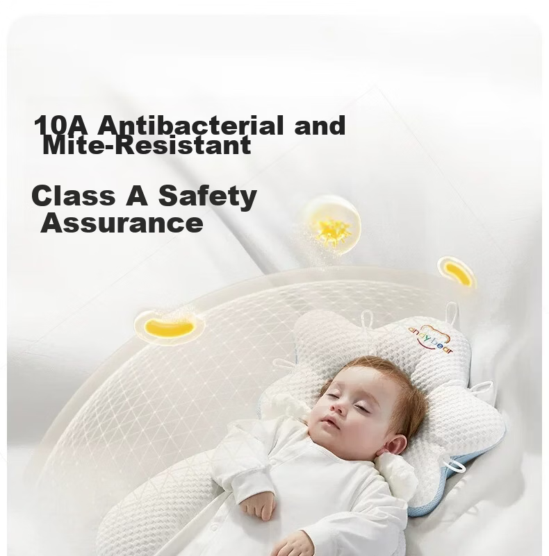 Aibedila Baby Shaping Pillow Newborn Head Correction Anti-Plagiocephaly 0-6 Months Infant Sleep Positioner for 1 Year Old 13