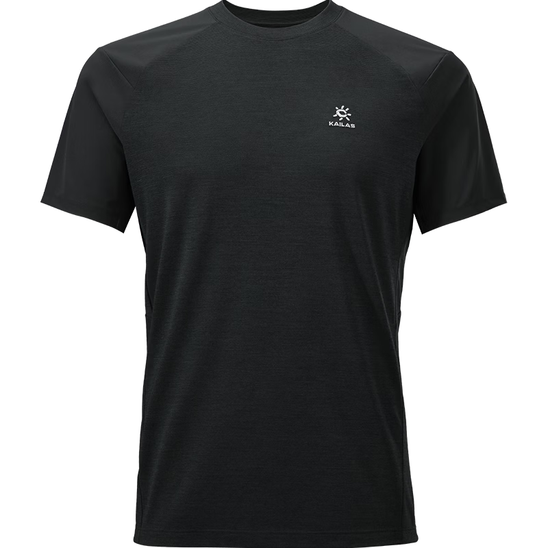 KAILAS XM1 Merino Wool Men's Quick-Dry Crew Neck T-Shirt Outdoor Hiking Moisture-Wicking Breathable Short Sleeve