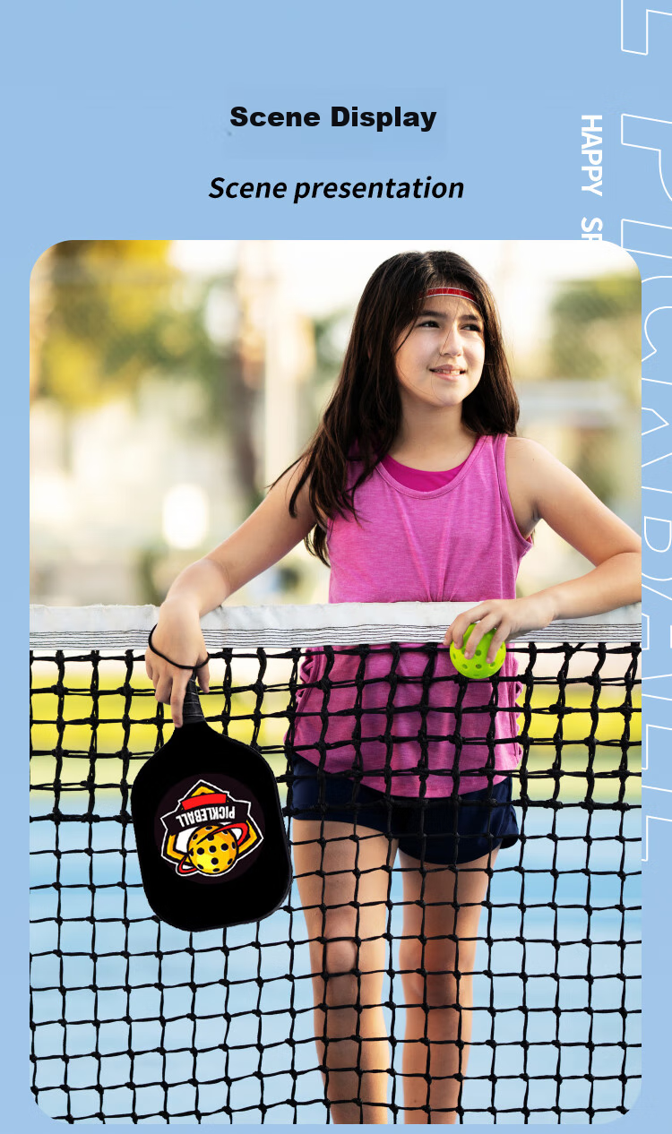 FEIHENG Pickleball Paddle Set, Carbon Fiber Ultra-Light, Two-Piece Set, Black And Yellow Color 9