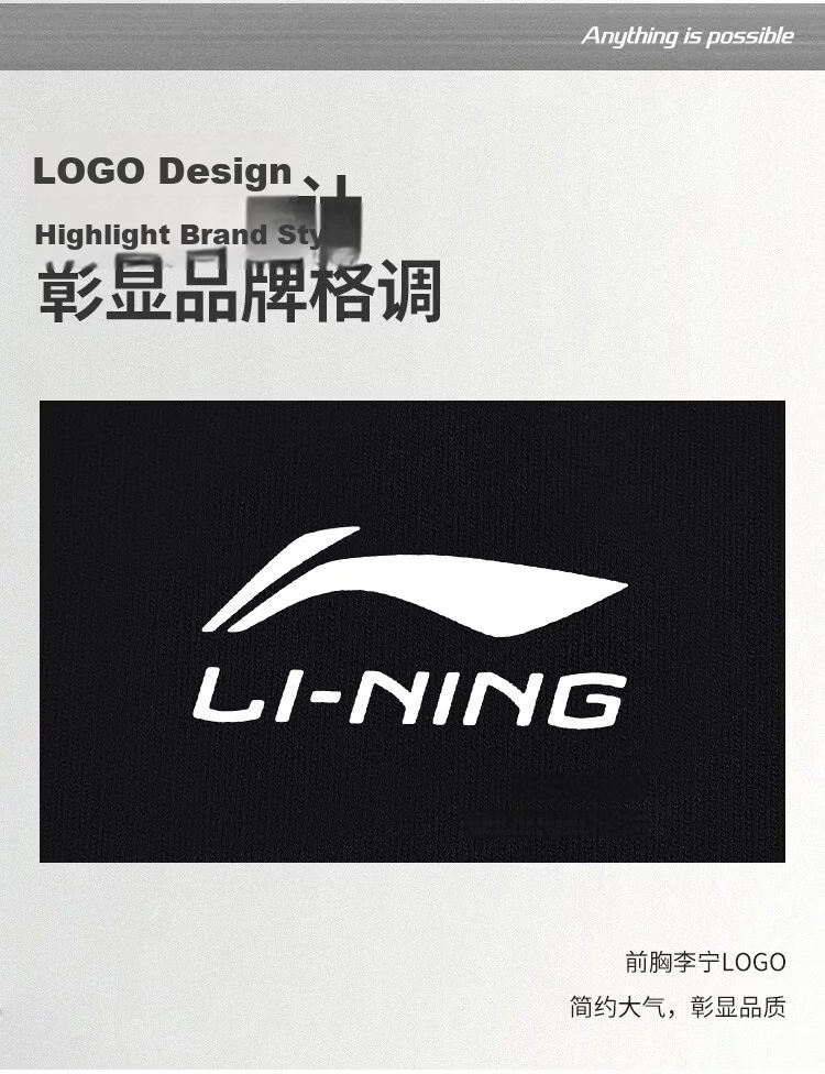 LI-NING Men's Summer Lightweight Breathable Comfortable Short Sleeve Sports T-Shirt Fashion Casual Versatile Business Style Polo Shirt 5