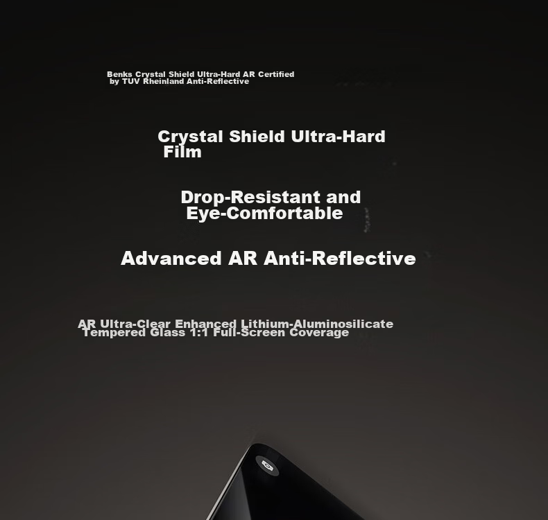 Benks Crystal Shield Ultra-Hard Glass AR Anti-Glare Tempered Film for Huawei Mate80 Pro Max Mate80 RS High-Definition Large Curved Edge Extraordinary Master Screen Protector 1