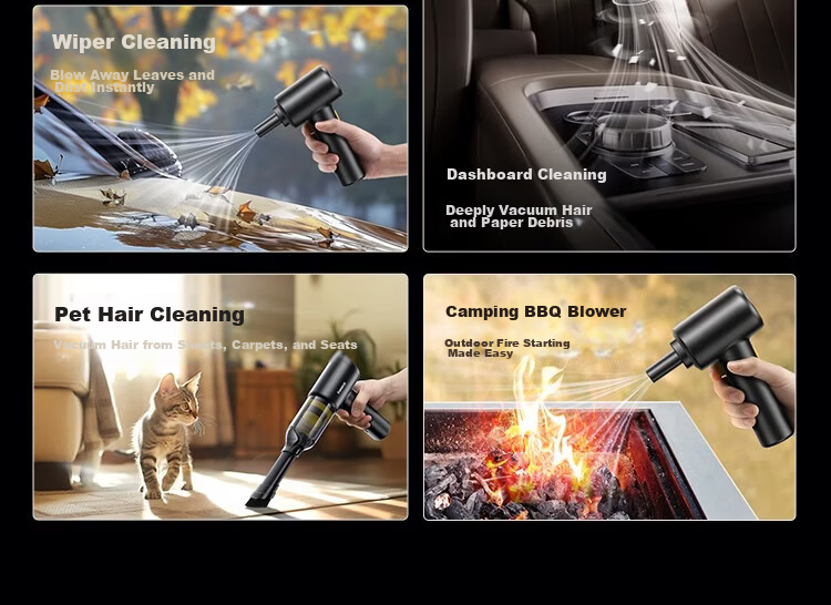 BASEUS 4-in-1 Cordless Handheld Vacuum Cleaner Powerful Suction Portable Multifunctional Car Vacuum 220V AT (Piece) 9