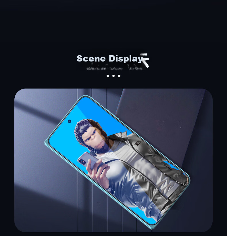 BLUEO VIVO X Fold6 Screen Protector Tempered Glass HD Smooth Anti-Drop Anti-Fingerprint Sensitive Touch Film 17