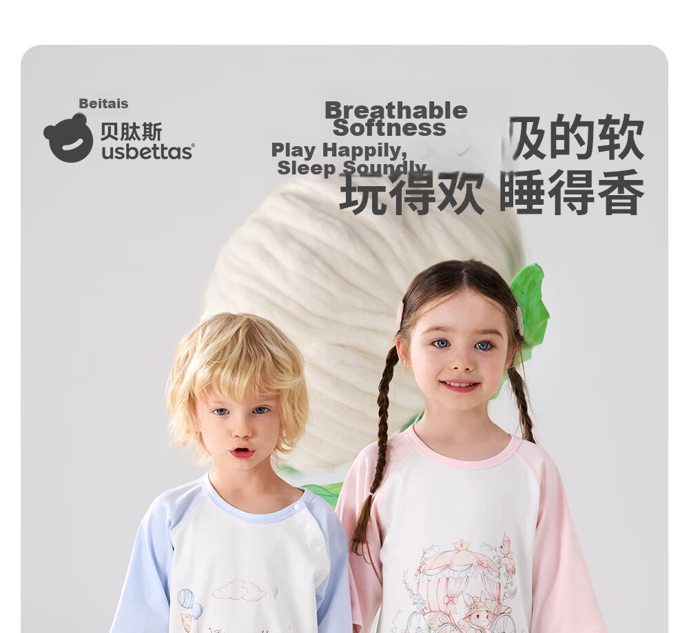 Betis Baby Romper Summer Thin Breathable 2026 New Boys Girls Short Sleeve Children's Homewear 6