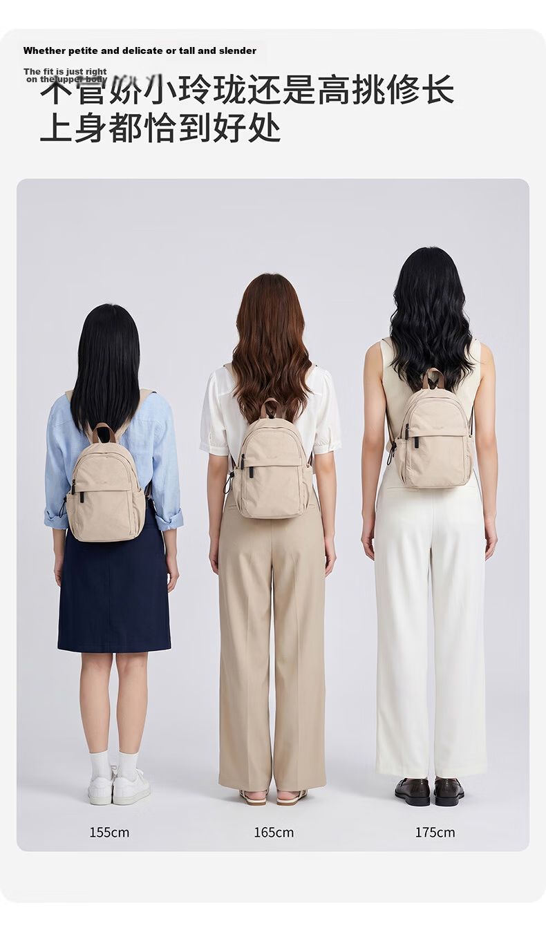 GOLF Women's Lightweight Backpack Crossbody Bag iPad Phone Bag Water-Resistant Travel School Bag Birthday Gift for Women 15