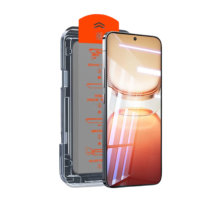 Mingying Compatible [Ultrasonic Unlock HD 2-Piece Dust-Free Case] vivo X300Pro Tempered Glass Full-Screen HD Anti-Drop Explosion-Proof Quick-Apply Protective Film