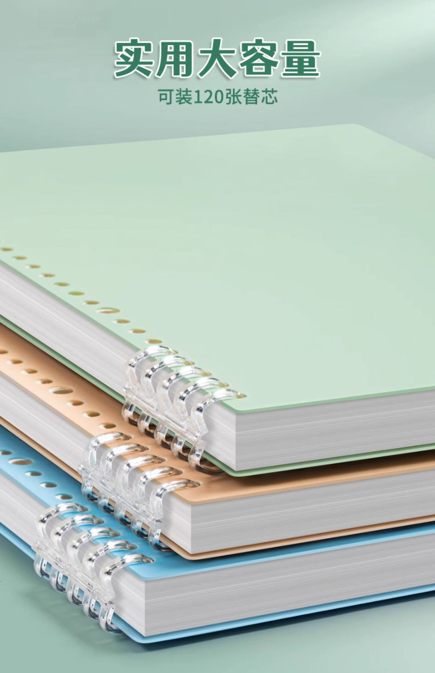GOTOVAN A4 Loose-Leaf Notebook Cover Detachable Binder Ring B5 Ring Buckle Spiral Binding Punch Storage Soft Leather Cover DIY Accessories Comfortable 5