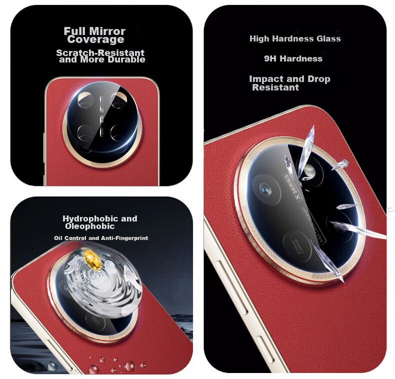 Langling AR Anti-Reflective Lens Protector for Honor X80 Pro Max Rear Camera HD Scratch-Resistant Tempered Glass Film 6