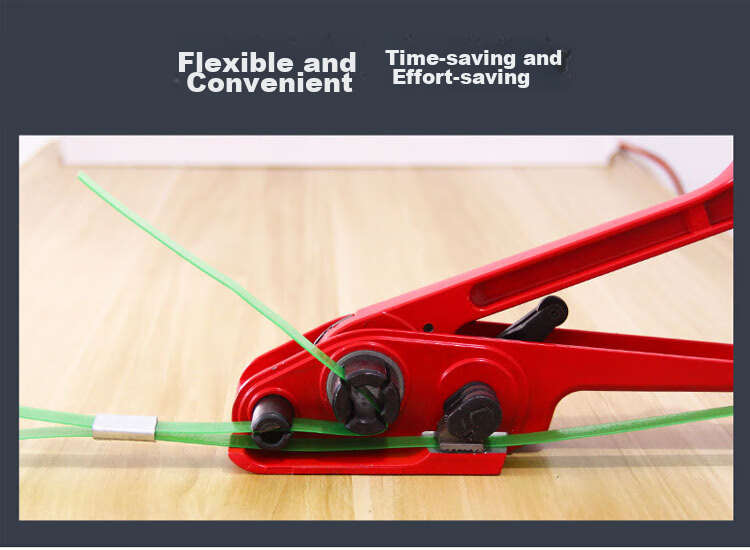 Haisidike [Jingcang Delivery] PET Plastic Steel Strap Manual Strapping Machine + Tensioner Durable Manual Plastic Steel Strapping Tool Universal 16-19 Strapping Machine HKW-121 4