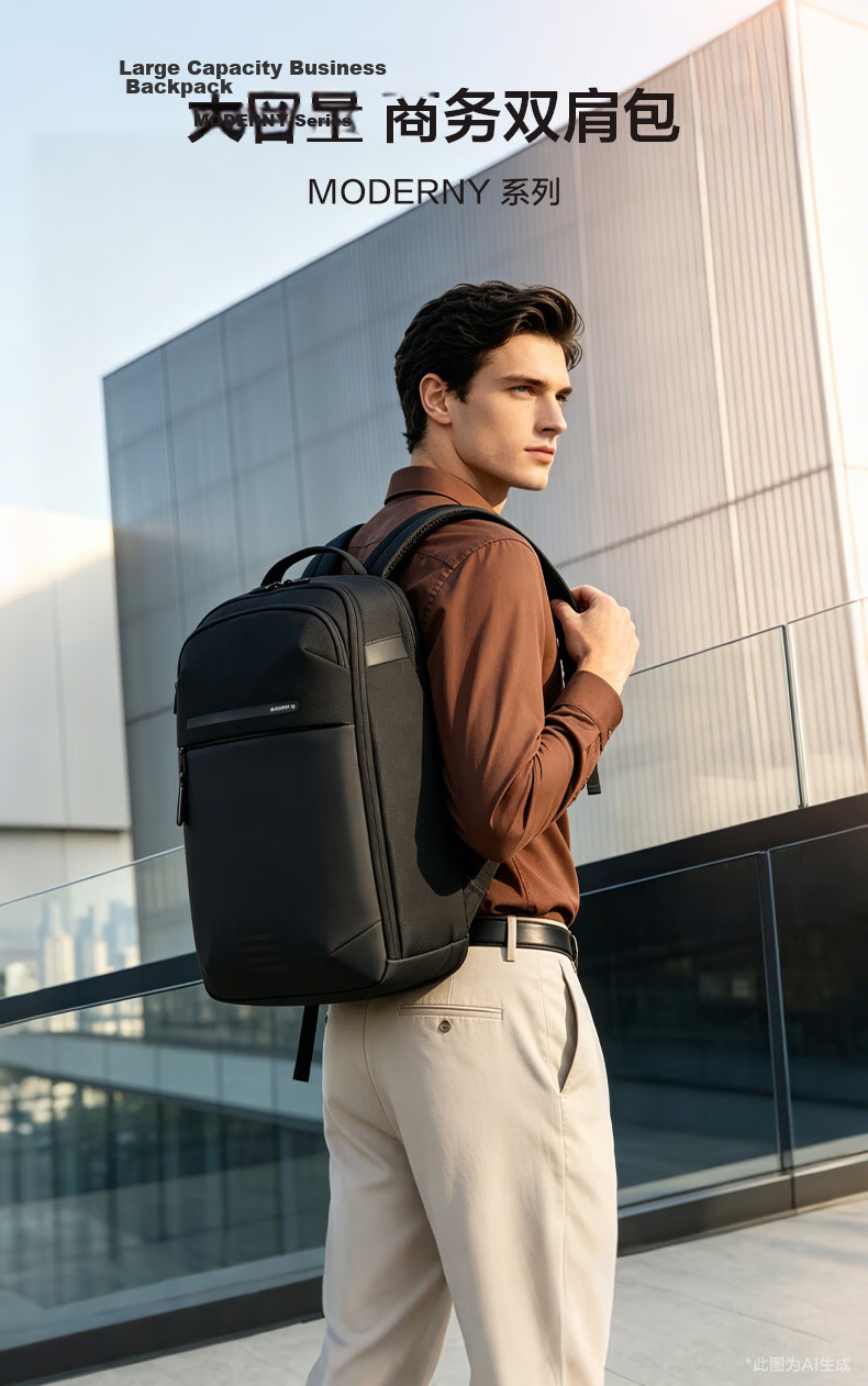 Samsonite KS6 15.6-inch Laptop Backpack Men's Business Travel Commuter Large Capacity Black 1