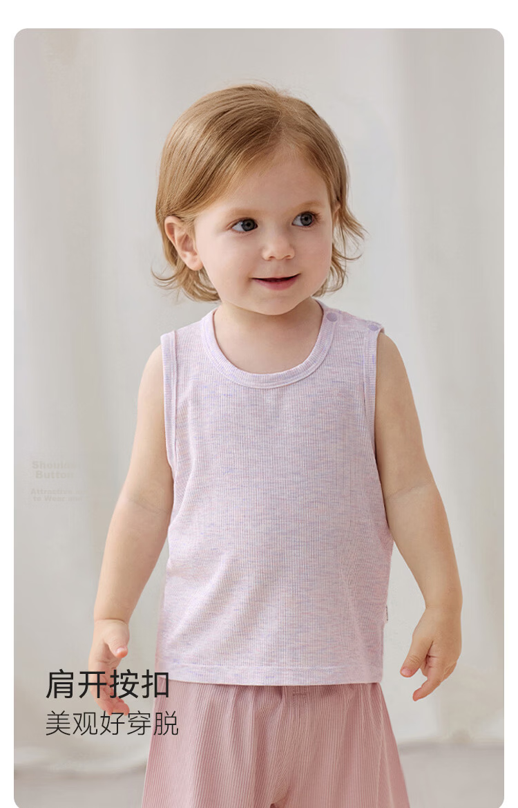 Babylove Baby Vest Summer Thin Breathable Modal Sleeveless T-Shirt Infant Toddler Basic Solid Color Top 5