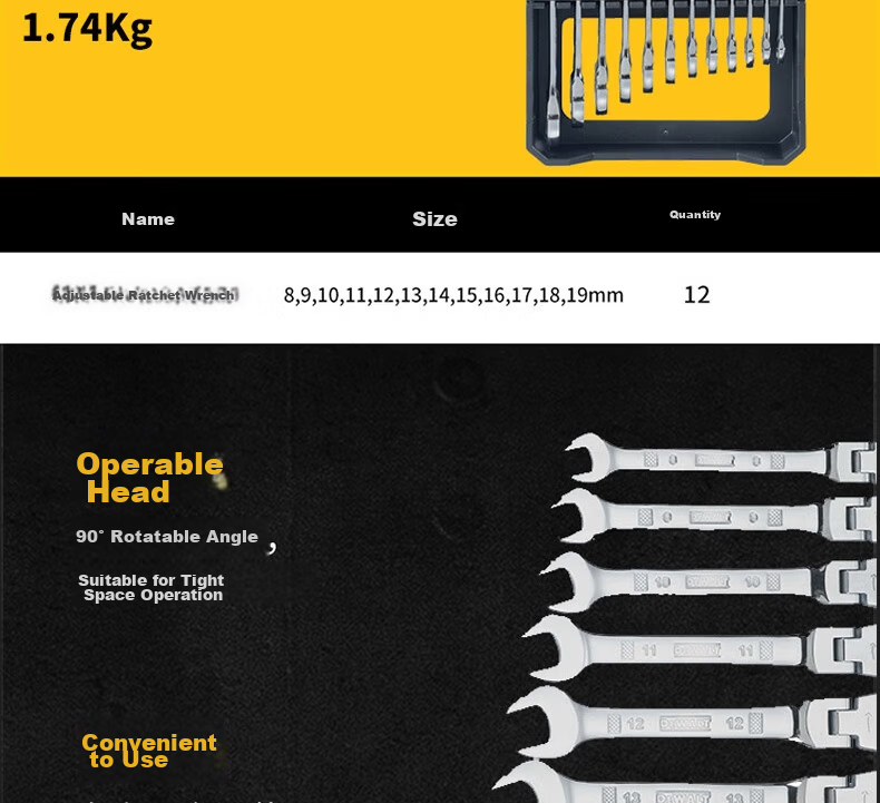DEWALT 15-Piece 1/4 & 3/8 Socket Accessory Set 27