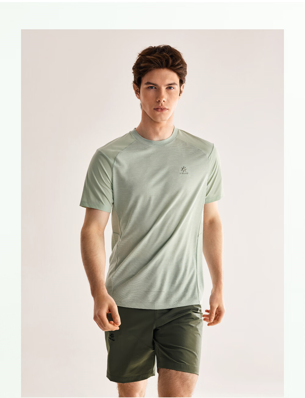 KAILAS XM1 Merino Wool Men's Quick-Dry Crew Neck T-Shirt Outdoor Hiking Moisture-Wicking Breathable Short Sleeve 1