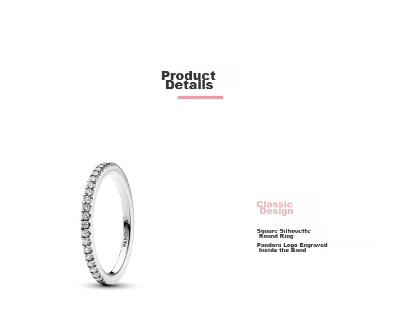 PANDORA Radiant Halo Ring Sparkling Premium Birthday Gift for Girlfriend [Qixi Festival Gift] 3