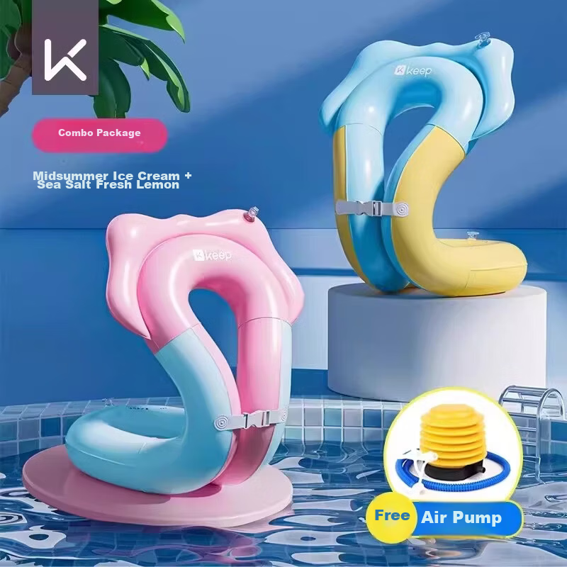 Keep Swimming Ring for Children Over 3 Years Old Baby Anti-Tip Boys and Girls Life-Saving Swim Float Sea Salt Fresh Lemon