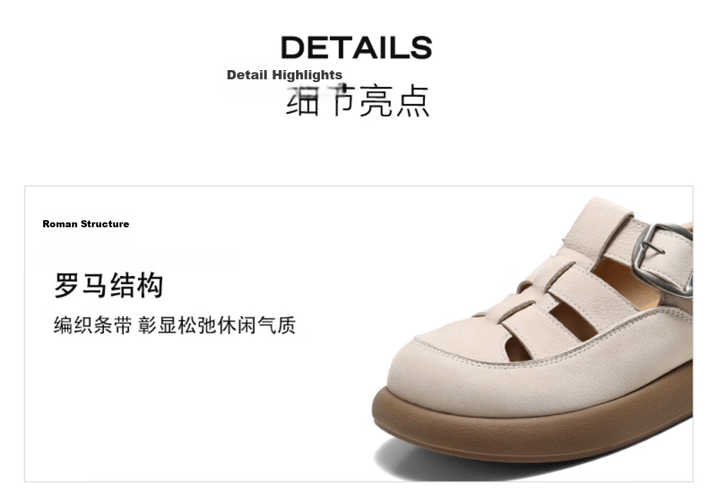 Belle Freedom Roman Sandals Women Summer 2026 Hollow Breathable Birkenstock JD040BK6 Brown Size 38 7