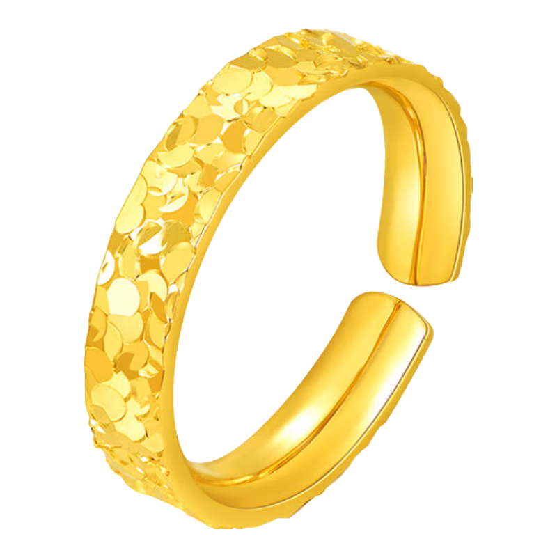 Jinliufu Auspicious Couple Rings Ice-Crystal Sterling Silver Sparkling Open Band Ring Qixi Festival Gift for Girlfriend Mom Wife