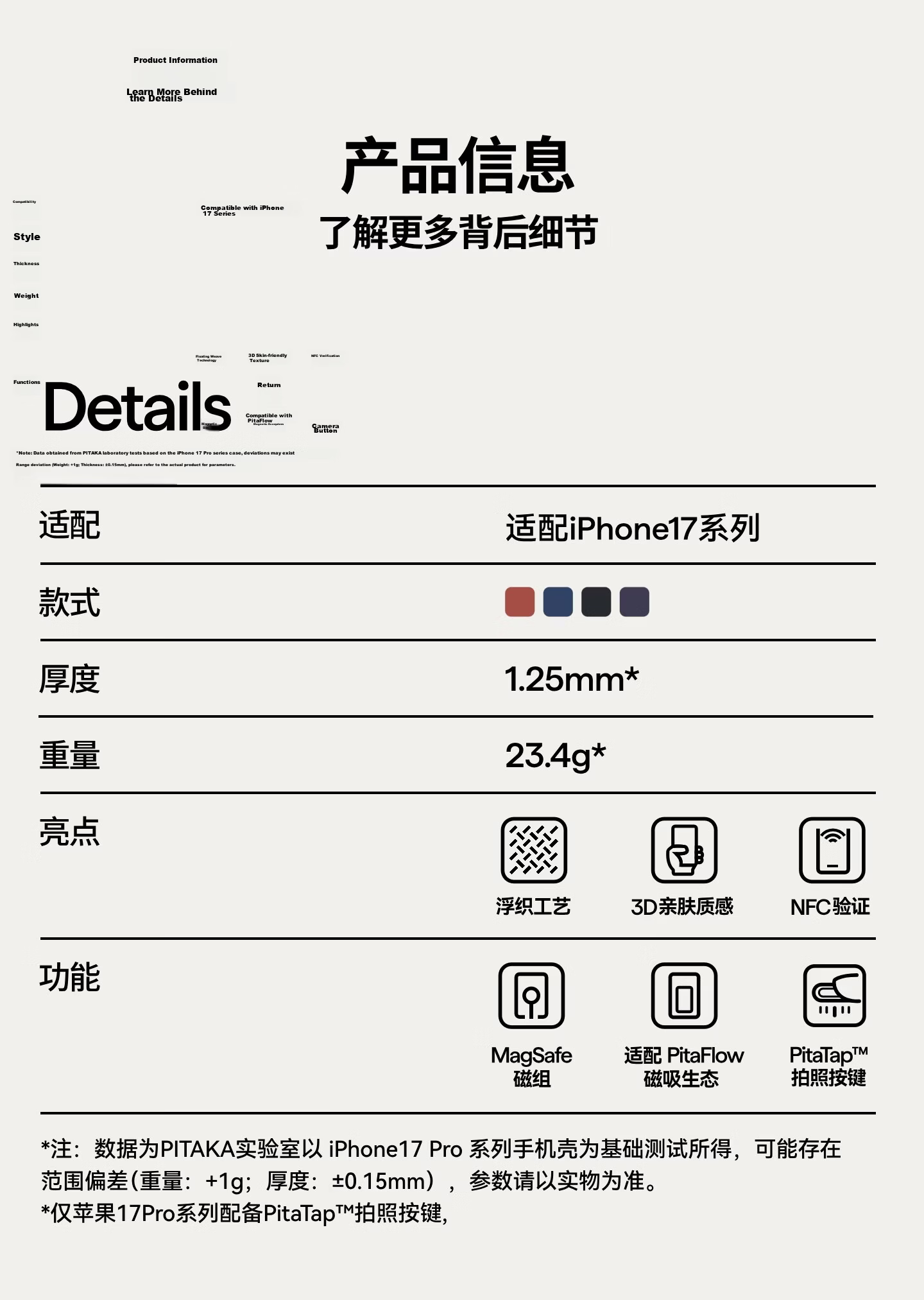 PITAKA Limited Edition Apple iPhone 17 Pro Case Sakura Magnetic Kevlar Ultra-Thin Bare-Hand Feel Aramid Fiber Protective Cover Twilight Purple 12