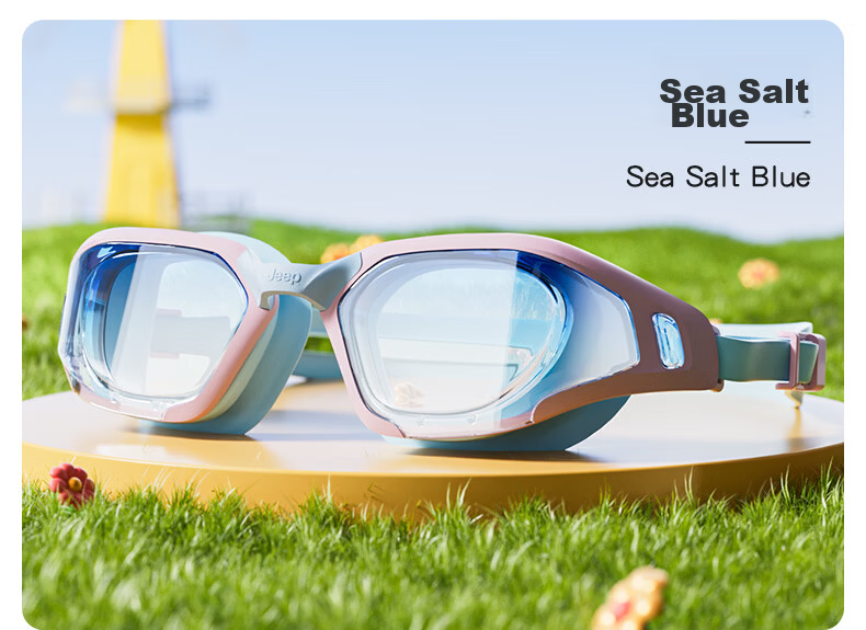 JEEP Kids Swimming Goggles Unisex Anti-Fog Waterproof Clear Vision Youth Professional Training Swim Glasses Lake Blue Plano 11