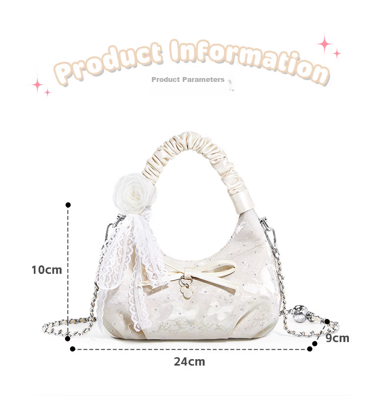 Disney Women's Bag 2026 New Luxury Boutique Bow Cloud Handbag Shoulder Bag Birthday Gift for Girls 5