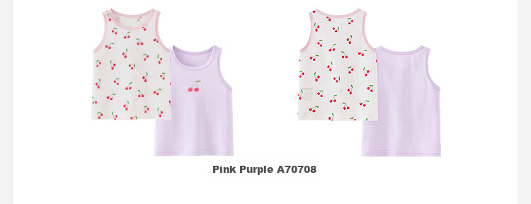Minibala 2-Pack Kids Boys Girls Cotton Mesh Breathable Ocean Style Tank Tops Summer 2026 24