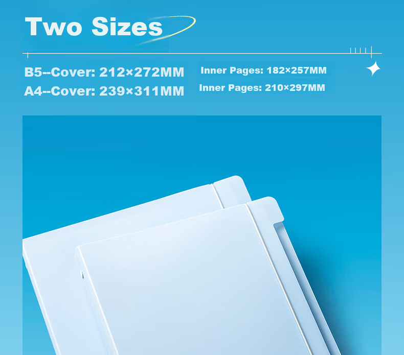 M&G A4 100-Sheet Refillable Notebook Large Capacity Detachable Student Exam Essential White APNHB034-ZZ 19