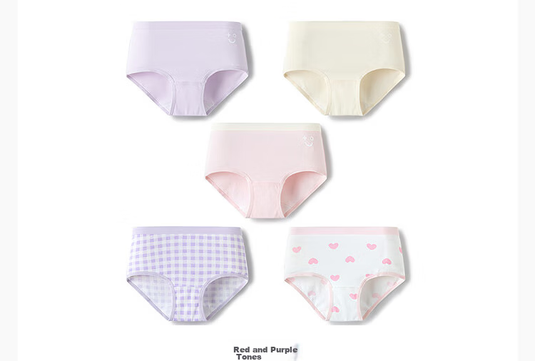 Balabala Kids Cotton Underwear A-Class Girls Boxer Shorts 2026 New Baby Four-Point Soft Skin Five-Pack 25