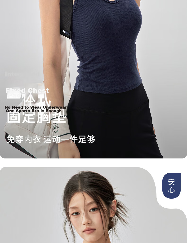 XUEXIMAN Women's Yoga Vest Sports Bra Summer Backless Shockproof One-Piece Pilates Training Fitness Bra 5