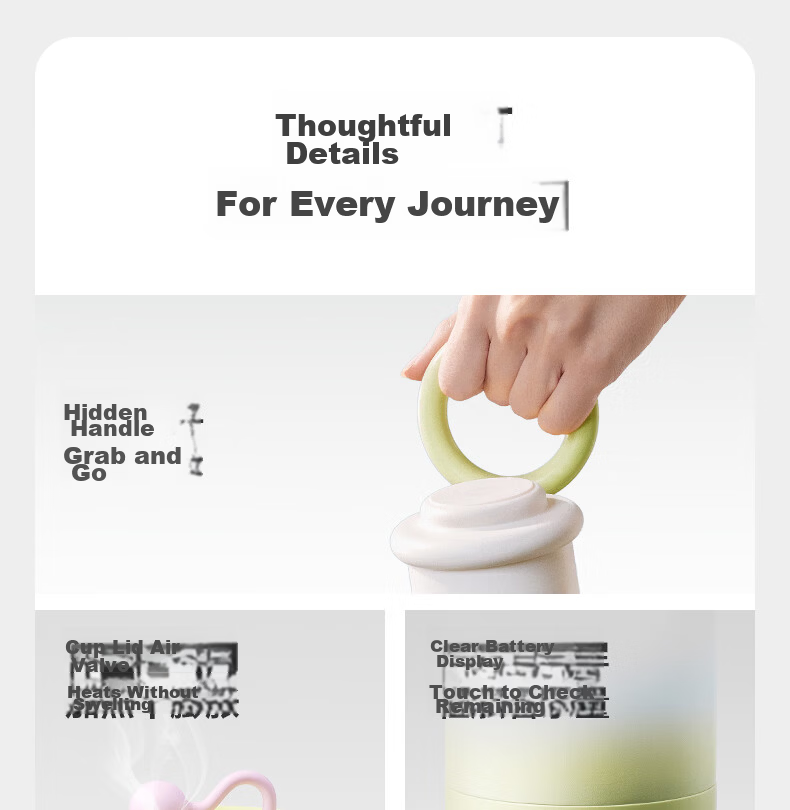 Babycare Portable Baby Food Cup Temperature-Controlled Food Cup Travel Milk Bottle Replacement Only Food Cup Soft Mist Pink 36