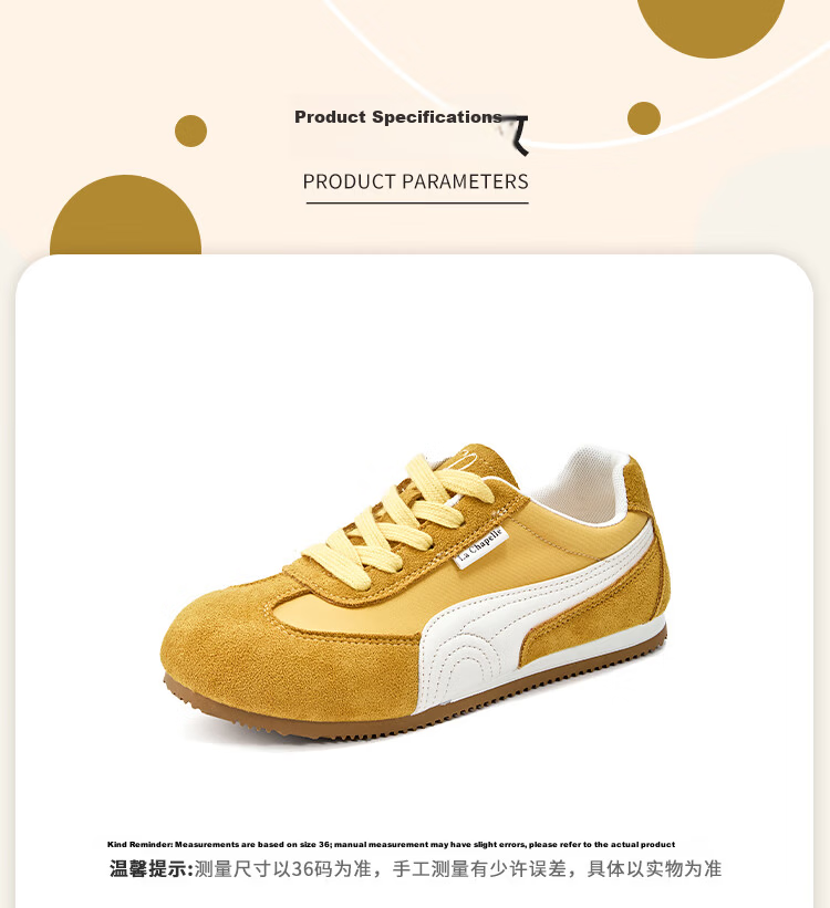 La Chapelle Women's Casual Low-Top Sneakers Beige Size 40 Model 6626-3 2