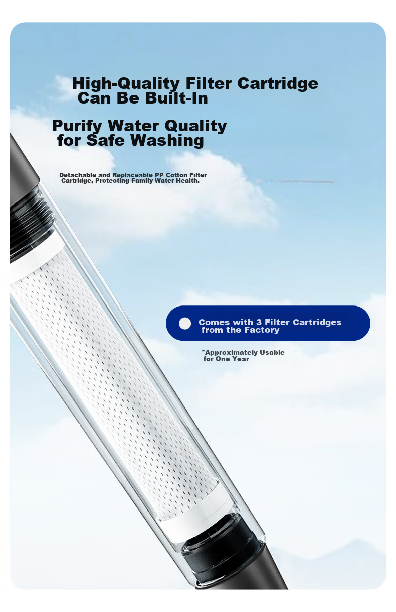 JOMOO Handheld Shower Head High-Pressure Five-Mode One-Button Water Outlet Shower Set with Shower Bracket 9