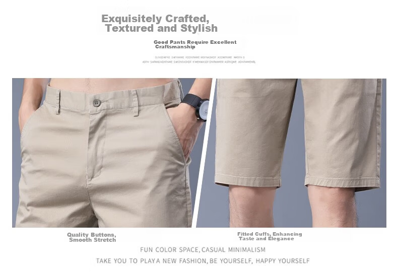 Jeanswest Men's Summer Solid Color Casual Versatile Five-Point Shorts New Sports Ice Silk Cool Straight Pants 7