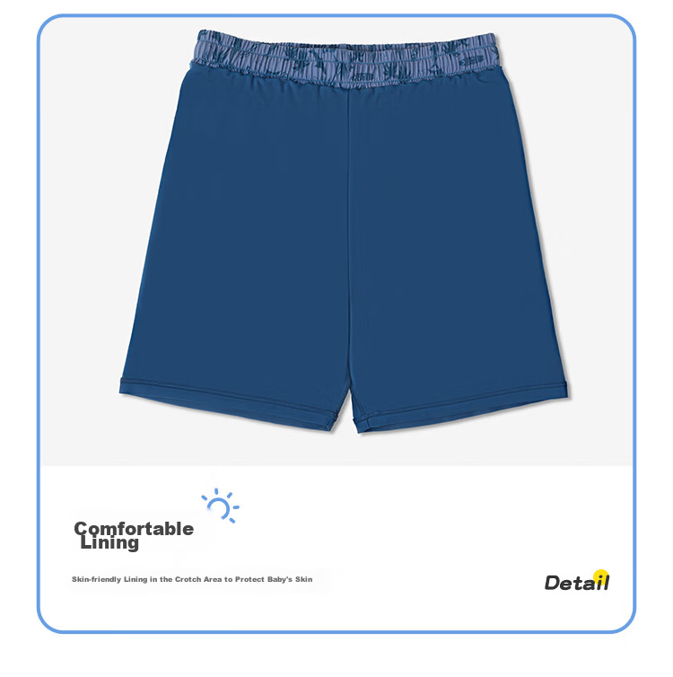 LI-NING Boys' Kids' Split Swimsuit Swimwear Blue Black 140 8823 10